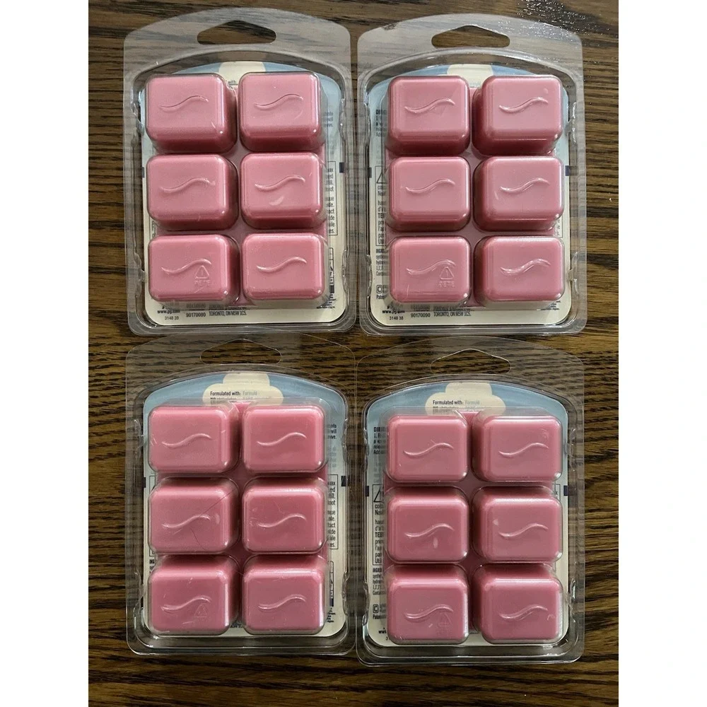 4 Packs Febreze Guava‎ & Vanilla Scented Wax Melts 24 CUBES Total